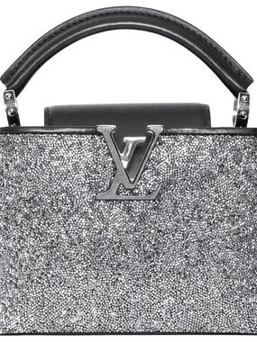 Ultra Rare: Louis Vuitton Capucine Mini Silver Swarovski Crystal Bag